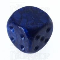 TDSO Pearl Blue Blank Faced Uninked D6 Spot Dice