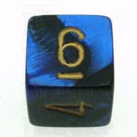 Chessex Gemini Black & Blue D6 Dice