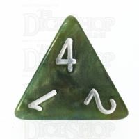 TDSO Marbleised Green & Gold D4 Dice