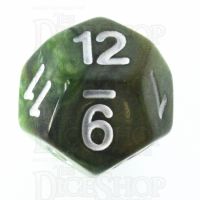 TDSO Marbleised Green & Gold D12 Dice
