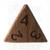 TDSO Teak Wooden D4 Dice