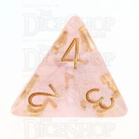 TDSO Iridescent Glitter Pink D4 Dice