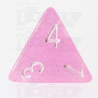 TDSO Translucent Glitter Baby Pink D4 Dice