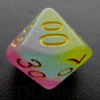 TDSO Layer Transparent Candyland Glitter Percentile Dice