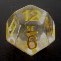 TDSO Encapsulated Flower Yellow D12 Dice