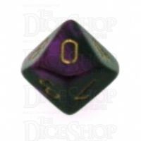 Chessex Gemini Black & Purple D10 Dice