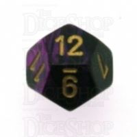 Chessex Gemini Black & Purple D12 Dice