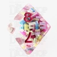TDSO Sprinkles Multi With Pink D8 Dice