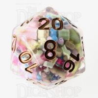 TDSO Sprinkles Multi With Gold D20 Dice