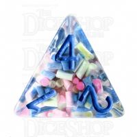TDSO Sprinkles Multi With Blue D4 Dice