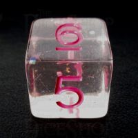 TDSO Confetti Clear & Pink D6 Dice