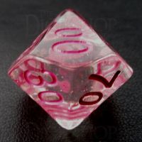 TDSO Confetti Clear & Pink Percentile Dice