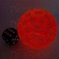 TDSO Glow in the Dark Red D100 Dice