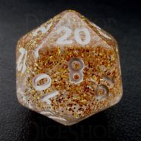 TDSO Particles Gold & Silver D20 Dice