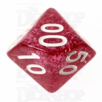 TDSO Glitter Red Percentile Dice