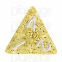 TDSO Glitter Gold D4 Dice