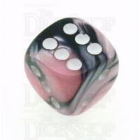 Chessex Gemini Black & Pink 16mm D6 Spot Dice