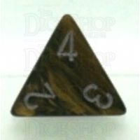 Chessex Leaf Black Gold D4 Dice