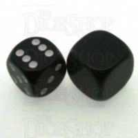 D&G Opaque Blank Black 18mm D6 Dice
