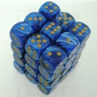 Chessex Vortex Blue 36 x D6 Dice Set