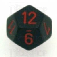 Chessex Opaque Black & Red D12 Dice