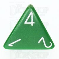 Chessex Opaque Green & White D4 Dice