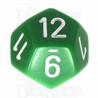 Chessex Opaque Green & White D12 Dice