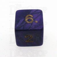 D&G Pearl Purple & Gold D6 Dice