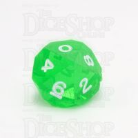 GameScience Gem Emerald & White Ink D10 Dice