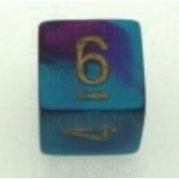 Chessex Gemini Purple & Teal D6 Dice