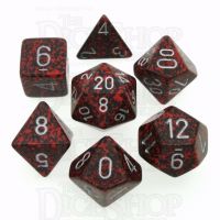 Chessex Speckled Silver Volcano 7 Dice Polyset