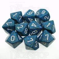Chessex Speckled Sea 10 x D10 Dice Set