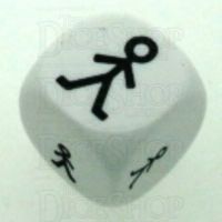 Koplow Opaque White Large & Small JUMBO 20mm D6 Dice