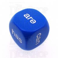 Koplow Opaque Blue Language Being and Helping Verbs D6 Dice