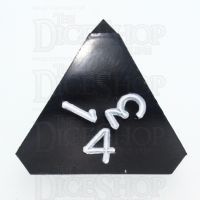 GameScience Opaque Coal Black & White Ink D4 Dice