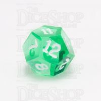 GameScience Gem Emerald & White Ink D12 Dice