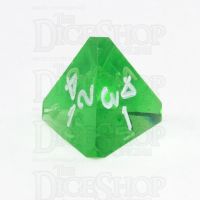 GameScience Gem Emerald & White Ink D4 Dice