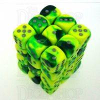 Chessex Gemini Green & Yellow 36 x D6 Dice Set
