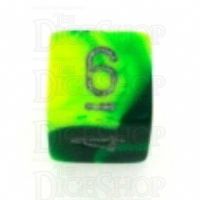 Chessex Gemini Green & Yellow D6 Dice