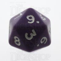 D&G Opaque Purple D20 Dice - Numbered 0-9 x 2