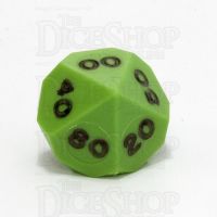 GameScience Opaque Lime & Black Ink Percentile Dice