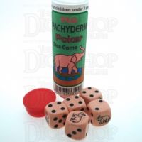 Koplow Pink Elephant Pachyderm 5 x D6 Spot Dice Game
