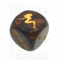 Chessex Scarab Blue Blood Naked Lady D6 Spot Dice