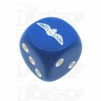 Chessex Opaque Blue & White Royal Air Force RAF D6 Spot Dice