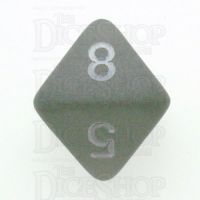 Chessex Frosted Smoke & White D8 Dice - Discontinued