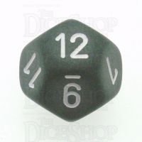 Chessex Frosted Smoke & White D12 Dice - Discontinued