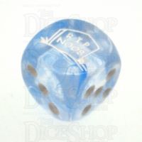 Chessex Nebula Dark Blue RIP NOOB Logo D6 Spot Dice