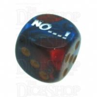 Chessex Gemini Blue & Red with Gold NO...! Logo D6 Spot Dice