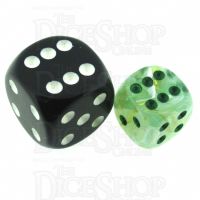 Chessex Marble Green 12mm D6 Spot Dice