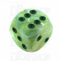 Chessex Marble Green 16mm D6 Spot Dice